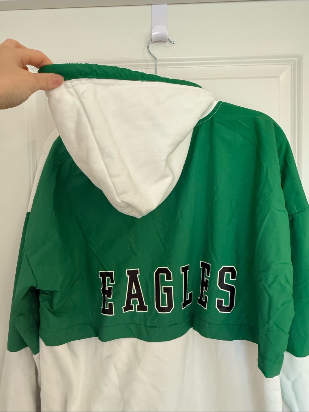 Starter Women’s Eagles Hooded Zip-Up Sweatshirt Jacket - Picture 7 of 9